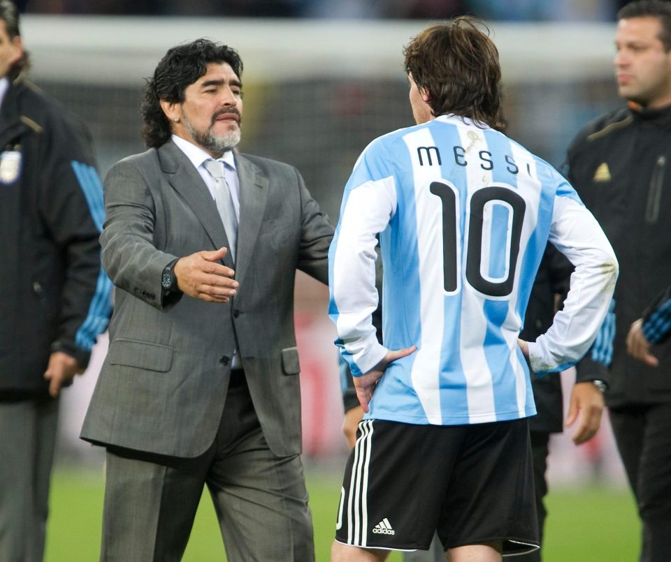  Maradona was Argentina manager between 2008 and 2010