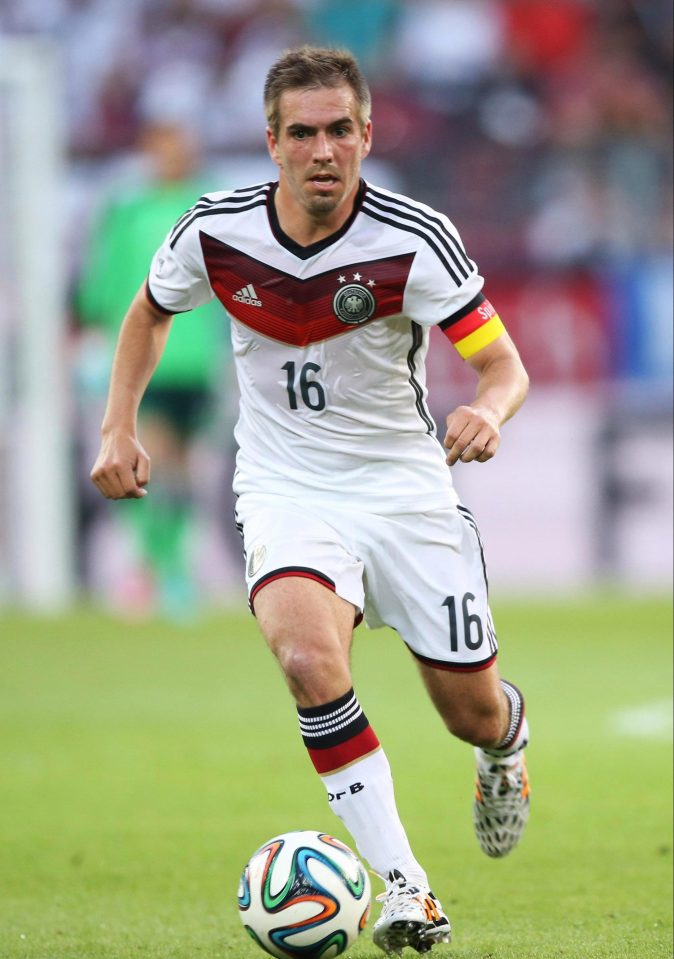  Philipp Lahm made 103 appearances for Germany