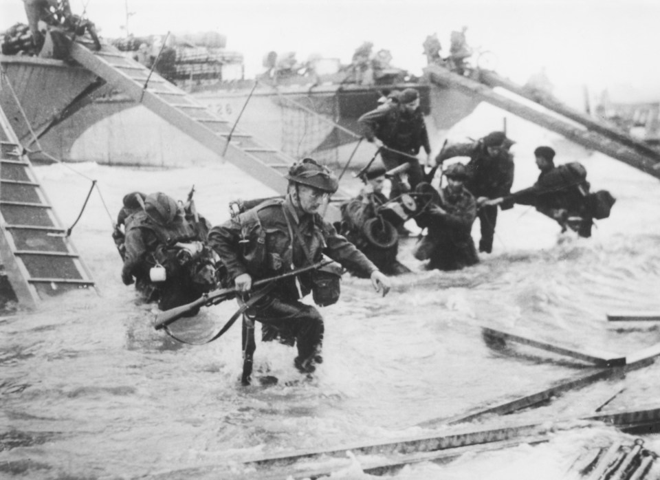 Allied troops launch their air, sea and land invasion on to German-occupied French soil on D-Day