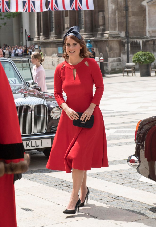 Princess Eugenie also follows by the rules of closed-toe shoes