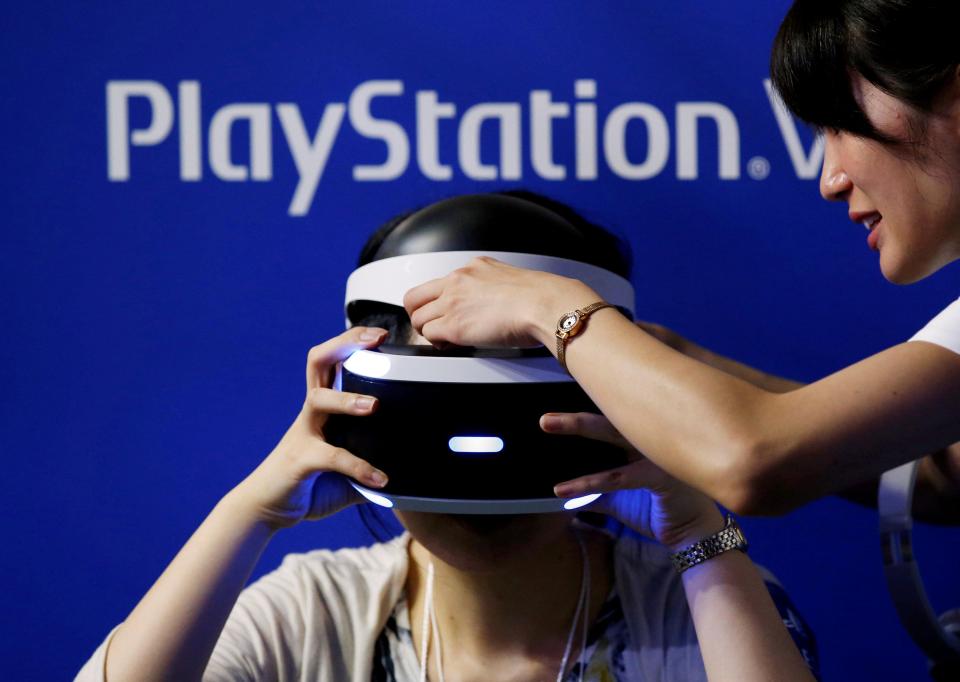  Sony's PlayStation VR is a £160 add-on for PS4 consoles that adds virtual reality features