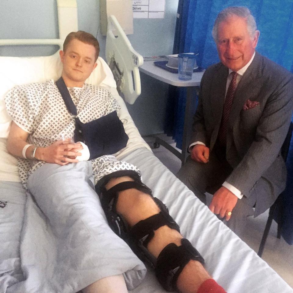  Travis, here with the Prince of Wales at King's College Hospital, said the British public want to help after an attack but don't know how to