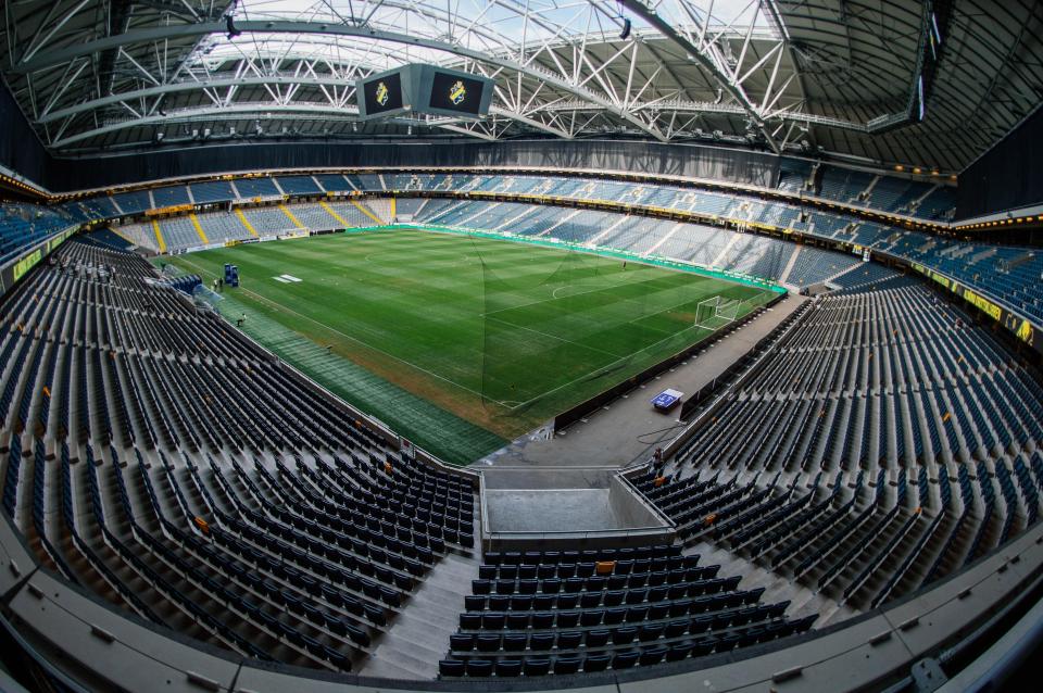  Janne Andersson's walk finishes when he arrives at the Friends Arena