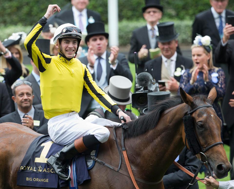  Big Orange and jockey James Doyle after winning last year's Gold Cup