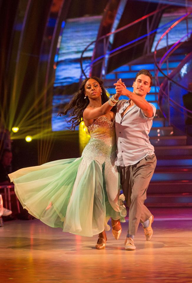  Gorka was paired with Alexandra Burke