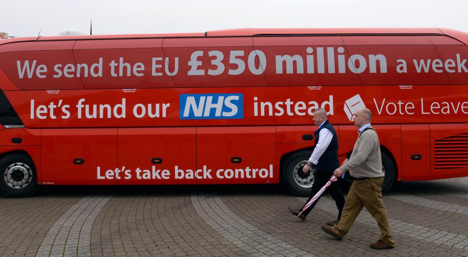  The Vote Leave campaign promised to boost spending by £350million a week