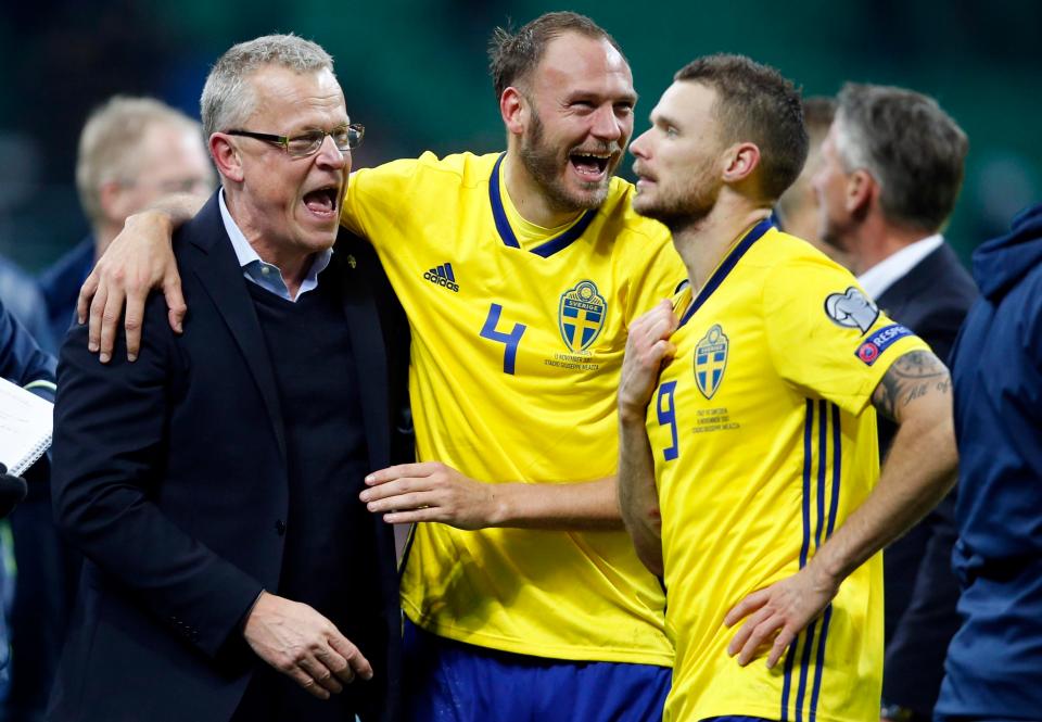  Sweden stunned Italy to reach the World Cup finals