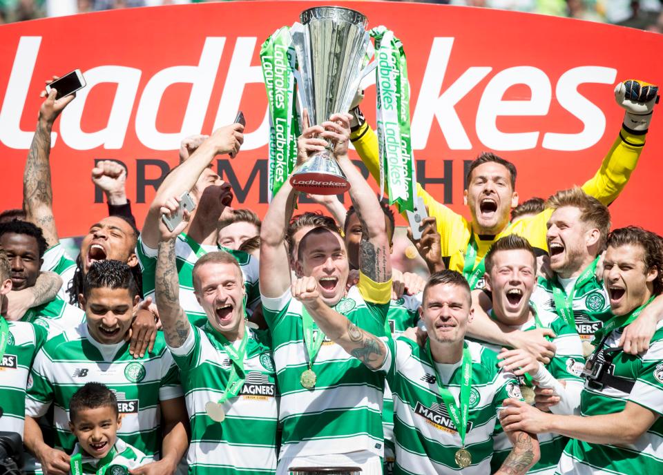  Celtic secured the league title after an emphatic win against Rangers