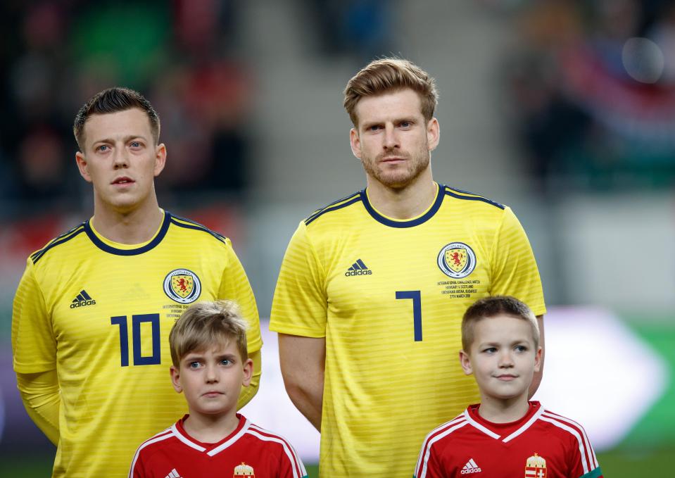  Armstrong made his international debut for Scotland against Slovenia in March 2017