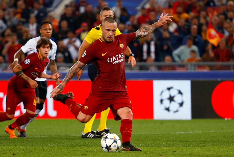  Nainggolan played a key role helping Roma reach the semi-finals of the Champions League last season