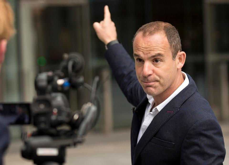  Martin Lewis stood outside Facebook's HQ last month discussing the site's publication of false bitcoin investment adverts using his image