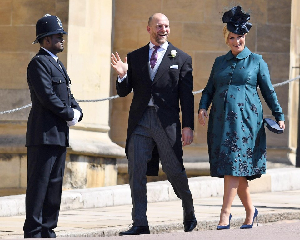 The pair, with Zara heavily pregnant, were last spotted at Prince Harry and Meghan Markle’s wedding in May