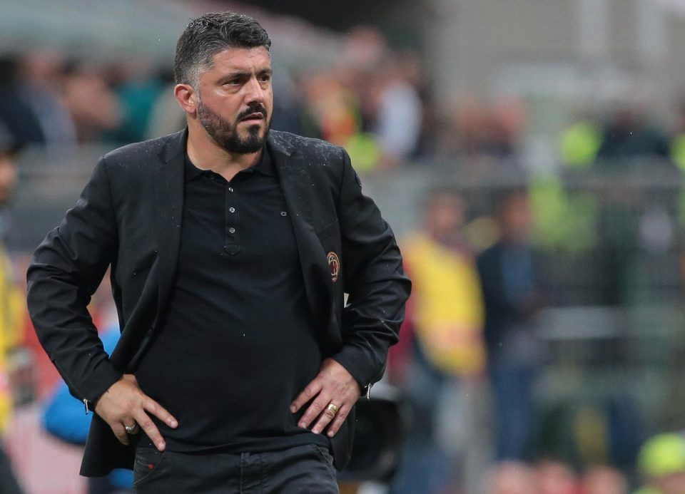  AC Milan Gennaro Gattuso recently signed a new deal but will not be managing in a European competition with them next season