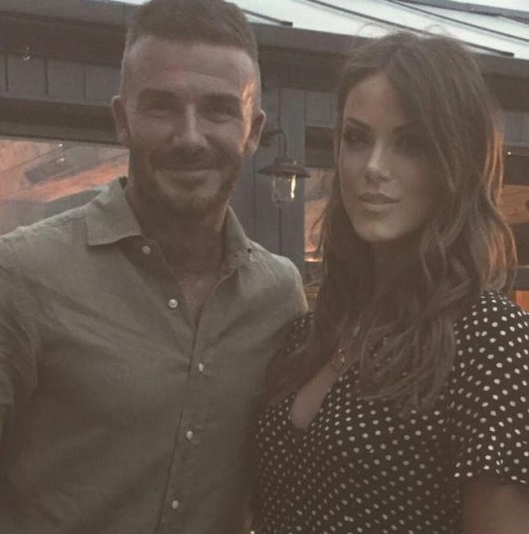  Socialite Kara Keble White posted a photo with David Beckham on Instagram with the caption 'thanks for the shots'