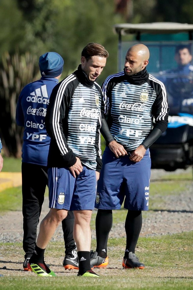 Lucas Biglia and Javier Mascherano look set to form the base of Argentina’s midfield