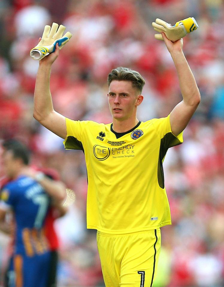  Dean Henderson was in superb form for Shrewsbury last season