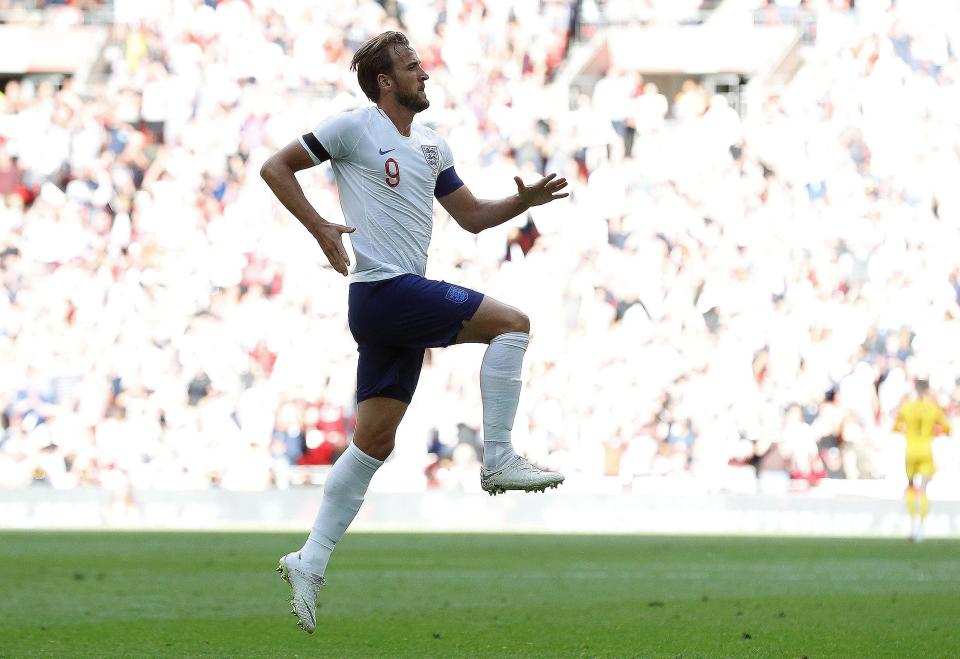  Harry Kane scored in England's 2-1 win over Nigeria on Saturday