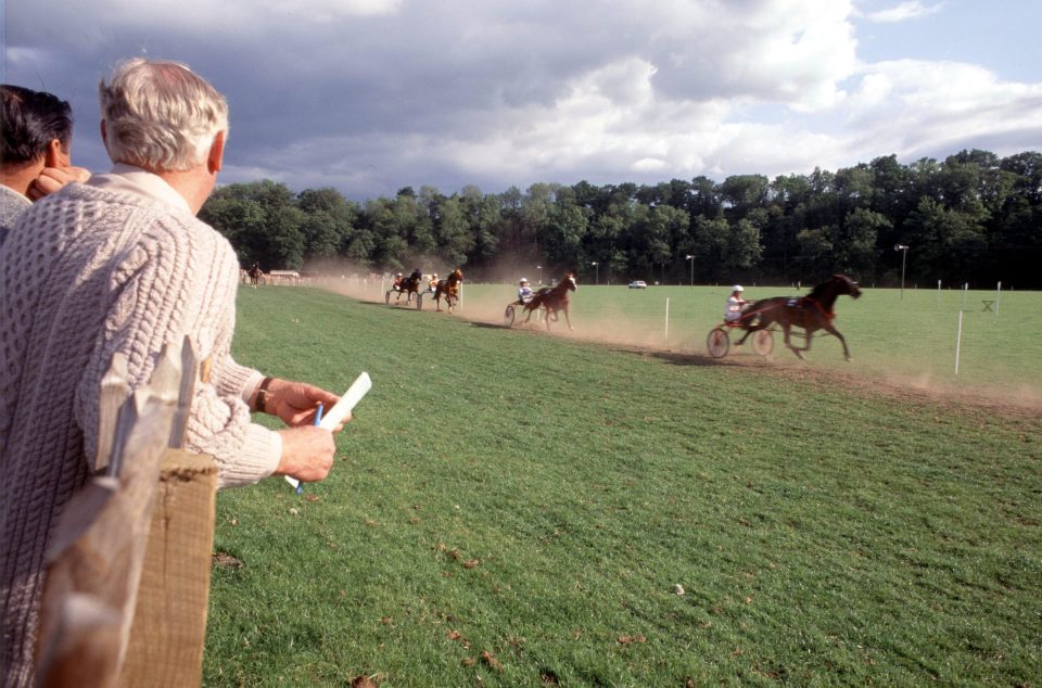  Visitors watch the horses in action in this snap from the 1980s