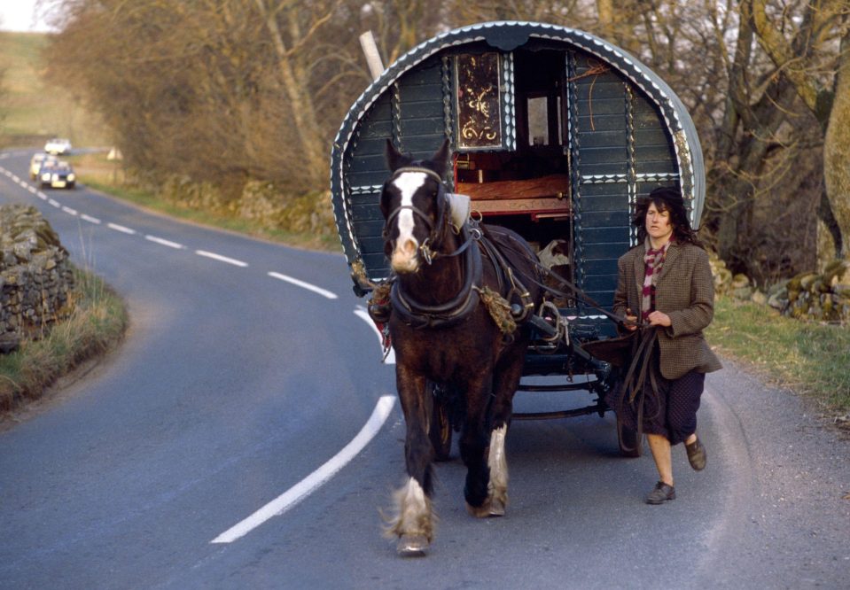  The annual horse fair has always attracted crowds from far and wide, even back in the 1980s, pictured, when travellers would spend days making their way to Cumbria