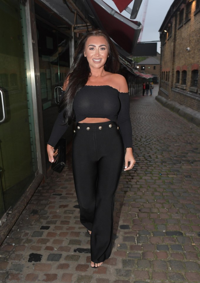 Lauren Goodger looked sensational in an all-black outfit