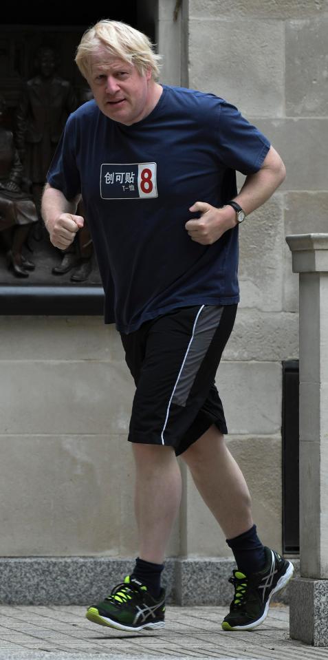  Boris Johnson - out running this morning - could fly out of the country to avoid a vote