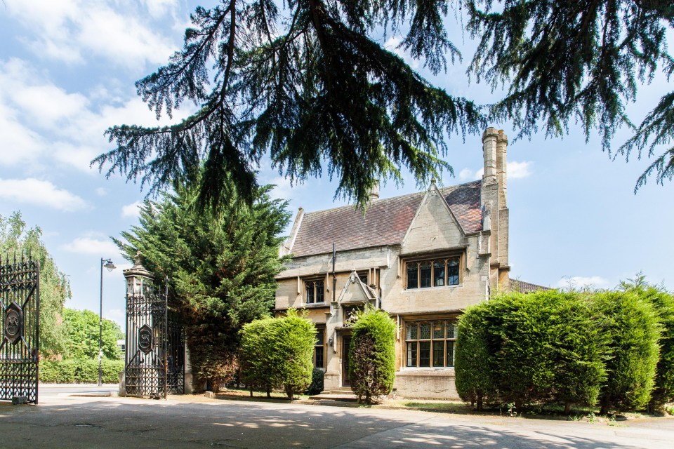 The three-bedroom house is situated in Hanwell Cemetery, in West London