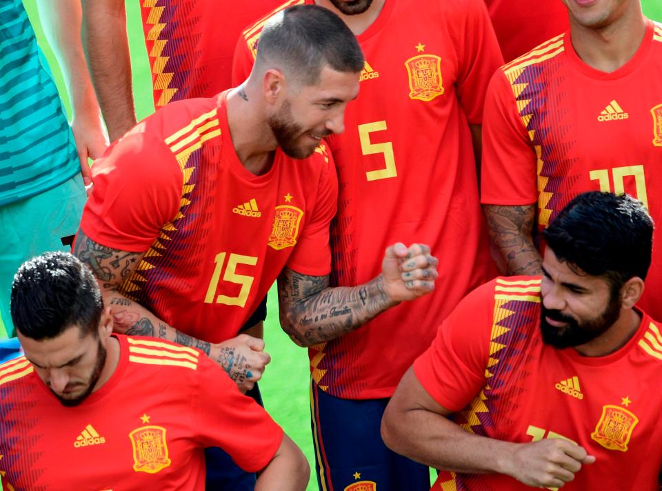  Ramos joined up with Spain ahead of the World Cup in Russia