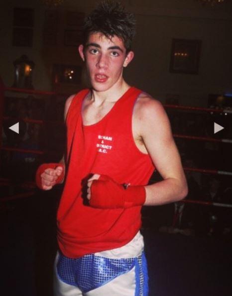  In one throwback snap of him boxing, his teeth were unrecognisable to the pearly whites he's sporting in the villa