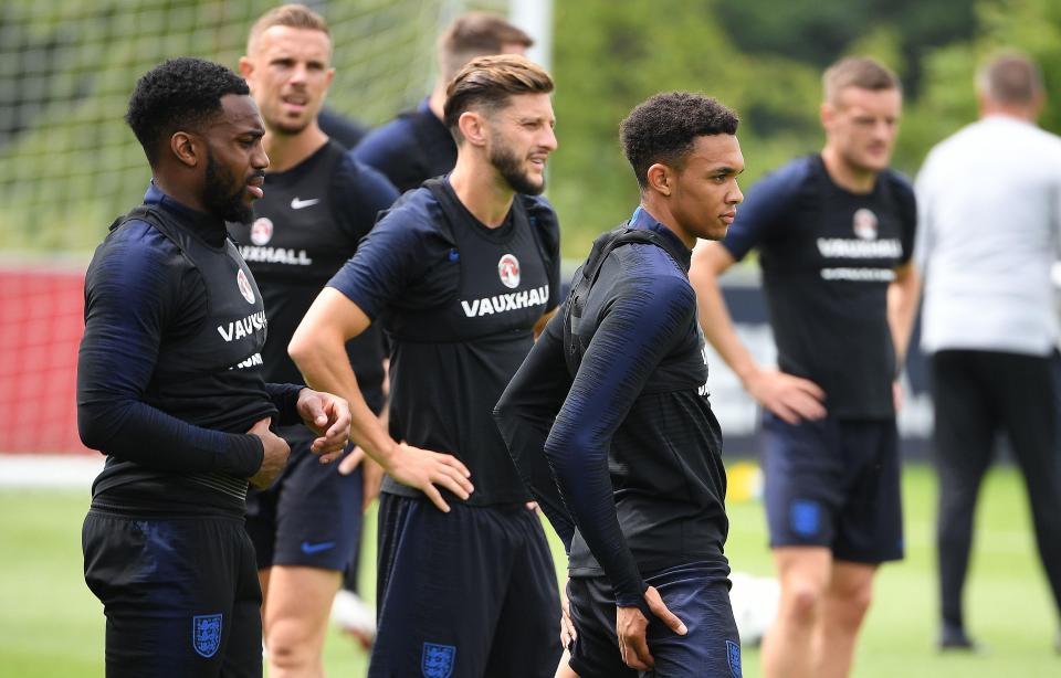  Rose, far left, believes he is fortunate to be in England's World Cup squad