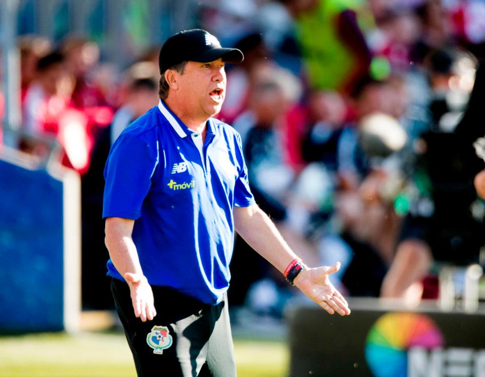  Panama's Colombian head coach Hernan Dario Gomez during the game in Oslo