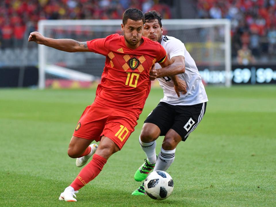  Eden Hazard was the shining star for Roberto Martinez's side