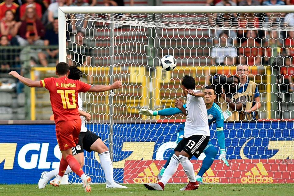  Hazard doubles Belgium's tally at the King Baudouin Stadium