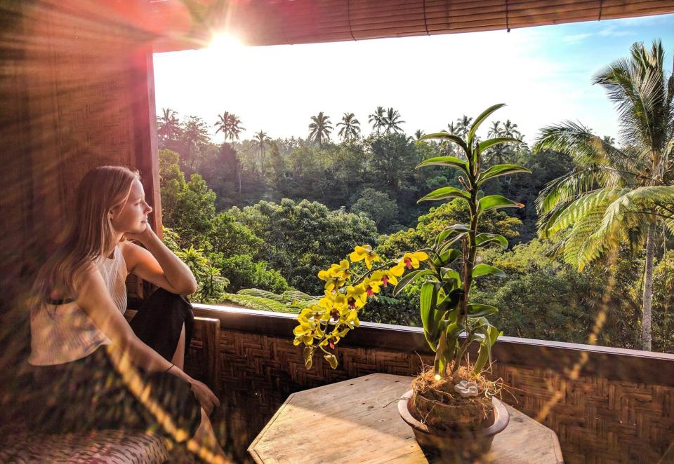  Bali Ecolodge is tucked at the base of Mount Batukaru and surrounded by rainforest, rice paddies, and waterfalls