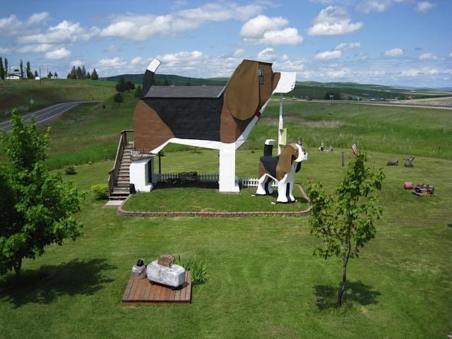  This beagle-shaped guesthouse is found in Idaho