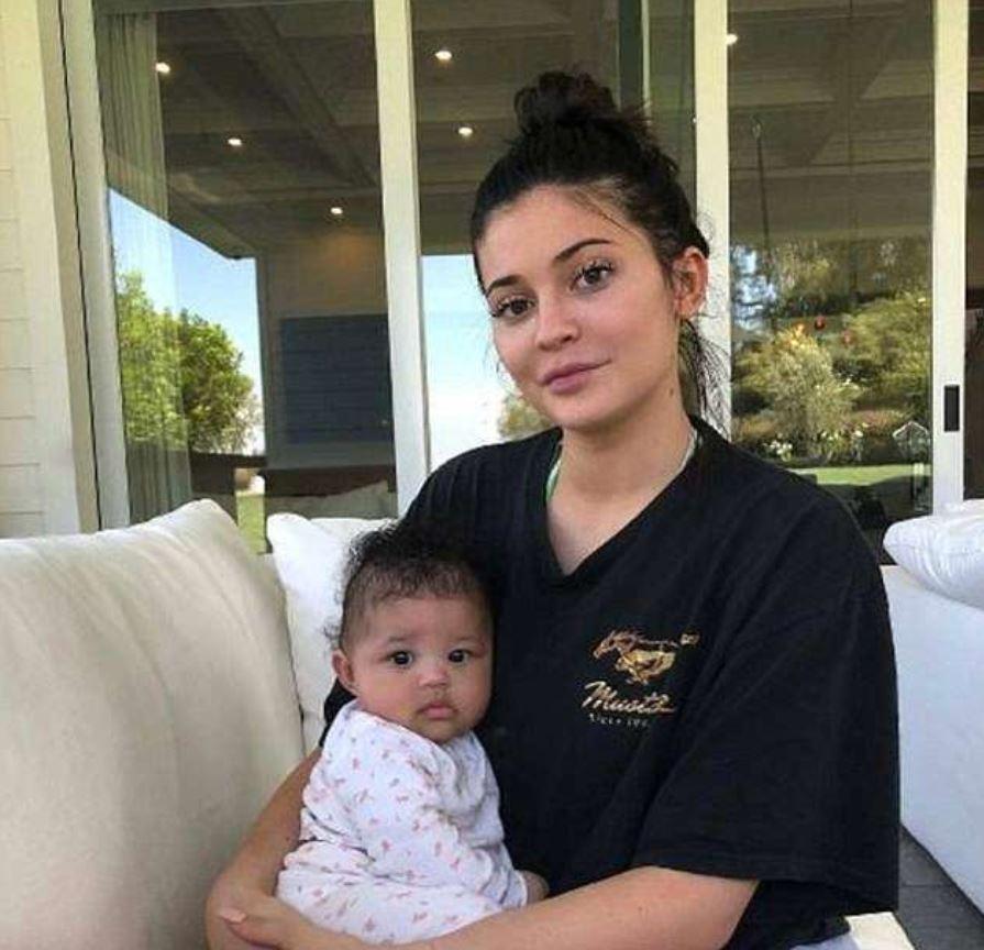  Her latest pictures were a stark contrast to her recent make up free upload of her and Stormi