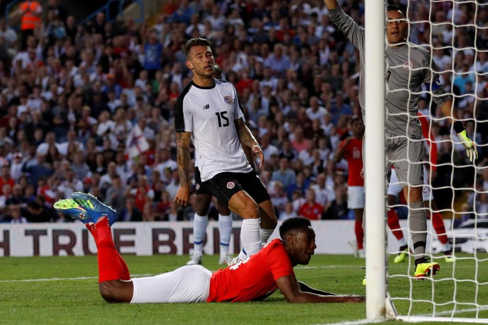  Danny Welbeck came off the bench to score a diving header as England sealed a comfortable win over Costa Rica