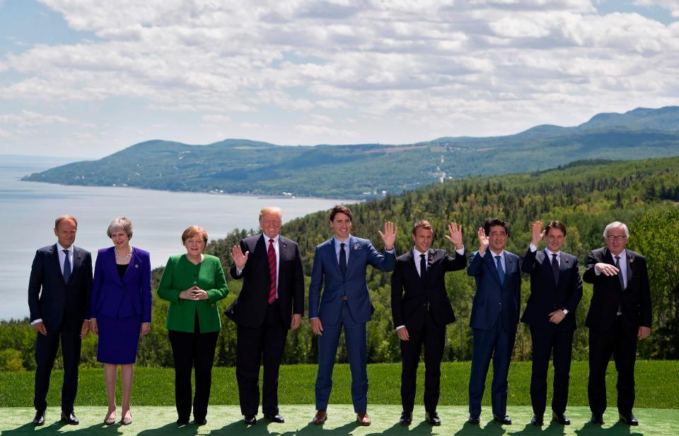  This is the first time a G7 summit has ended without a joint agreement being signed