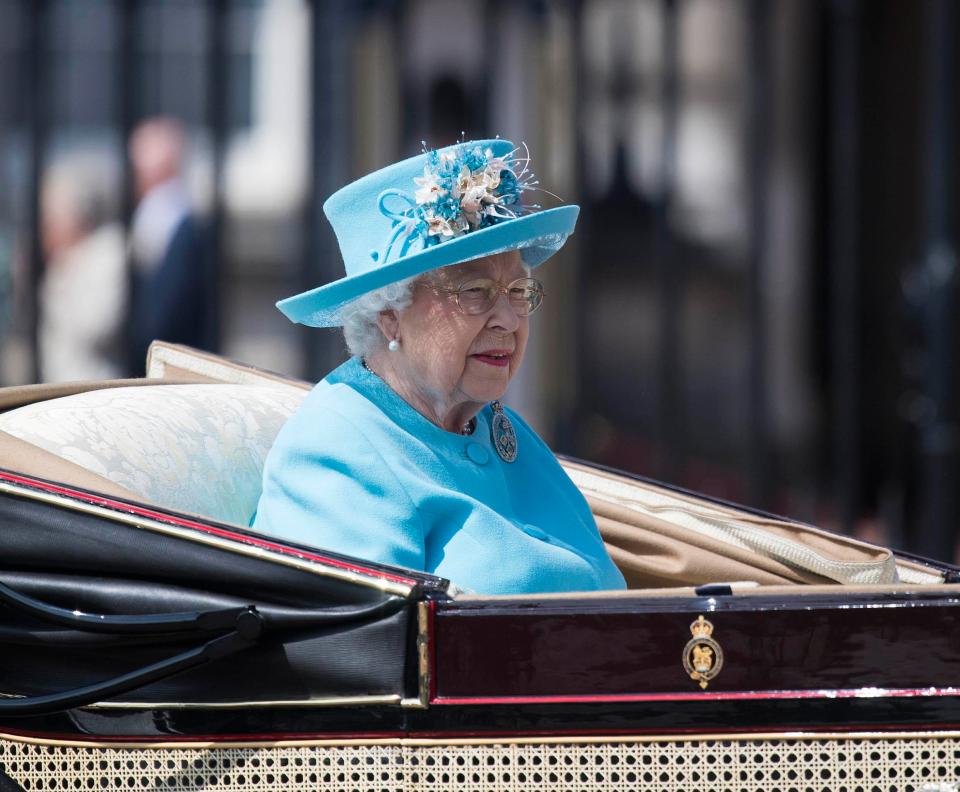  The annual event marks the Queen's official birthday. Her real birthday is in April, and she turned 92 this year