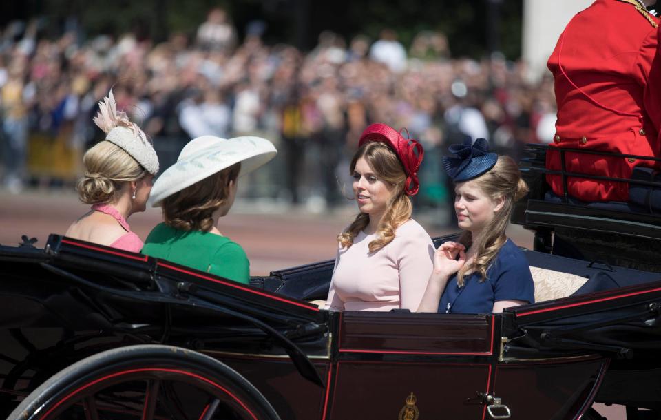  Beatrice and Eugenie attend the annual ceremony today