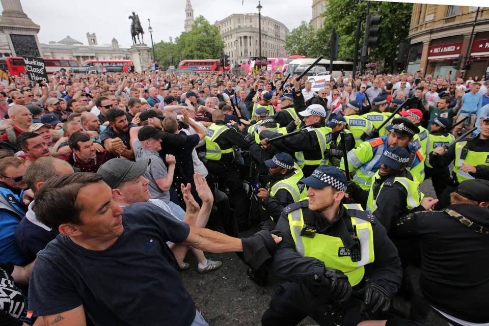  Officers fear similar scenes could happen on Saturday