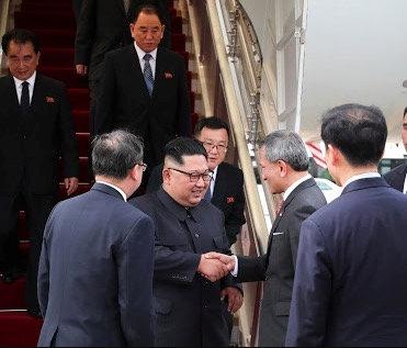  The despotic North Korean leader arrived in south-east Asia on an Air China jet