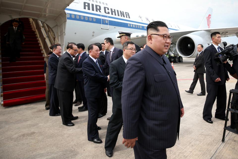  The despot arrived in south-east Asia on an Air China jet