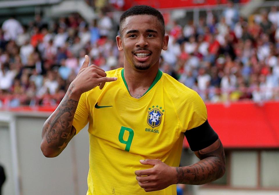  Gabriel Jesus scored as Brazil beat Austria 3-0