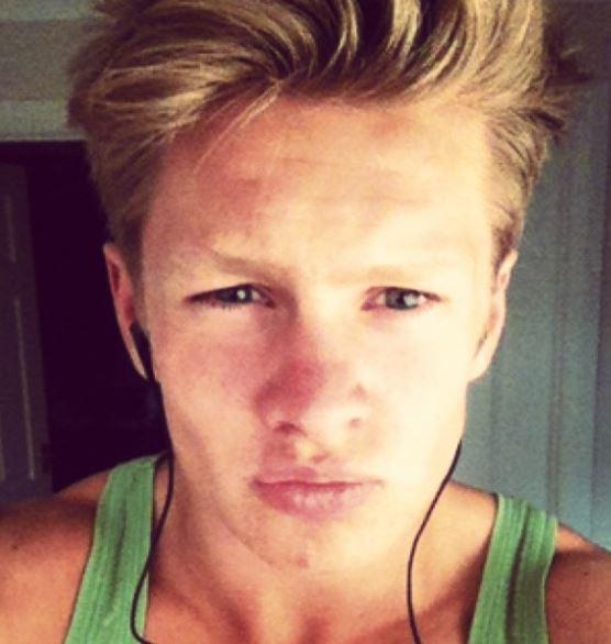  Charlie's been honing his selfie game for years as this teenage shot shows