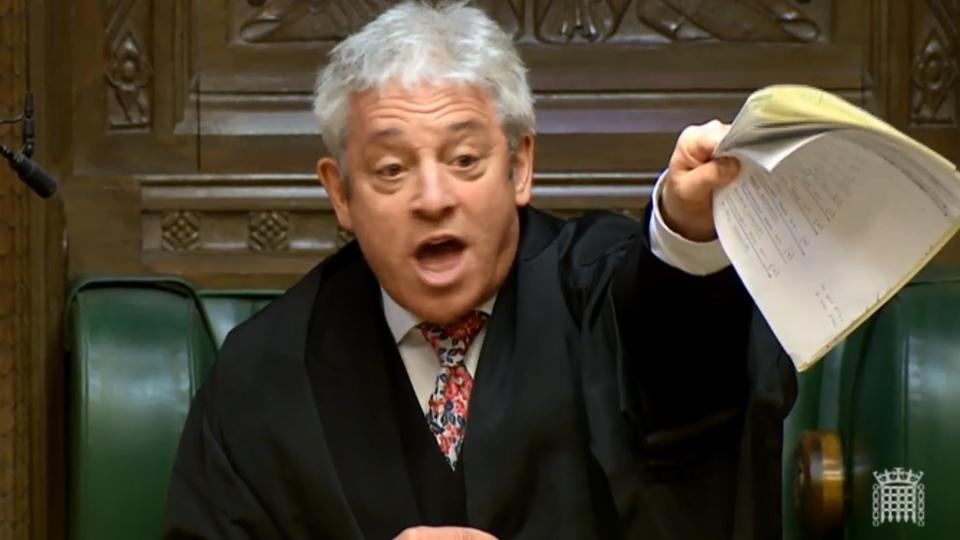  Two former aides to House of Commons Speaker John Bercow's have accused him of physically intimidating them