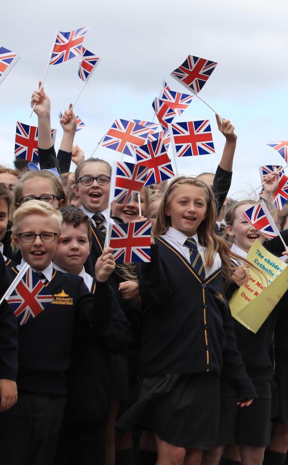  Royal fans have flocked to the streets in Cheshire to catch a glimpse of the royals