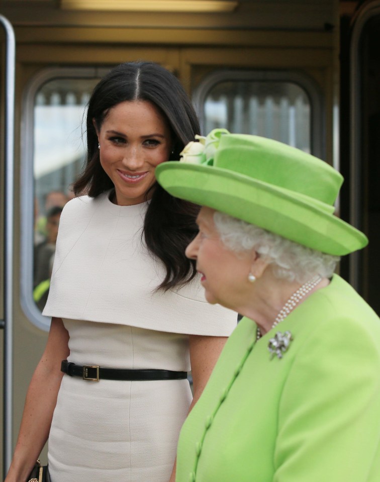 Meghan is spending some quality time with her new grandmother-in-law in Cheshire