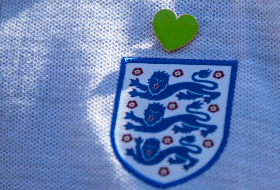  England staff wore the badge on their tops in memory of the Grenfell Tower victims