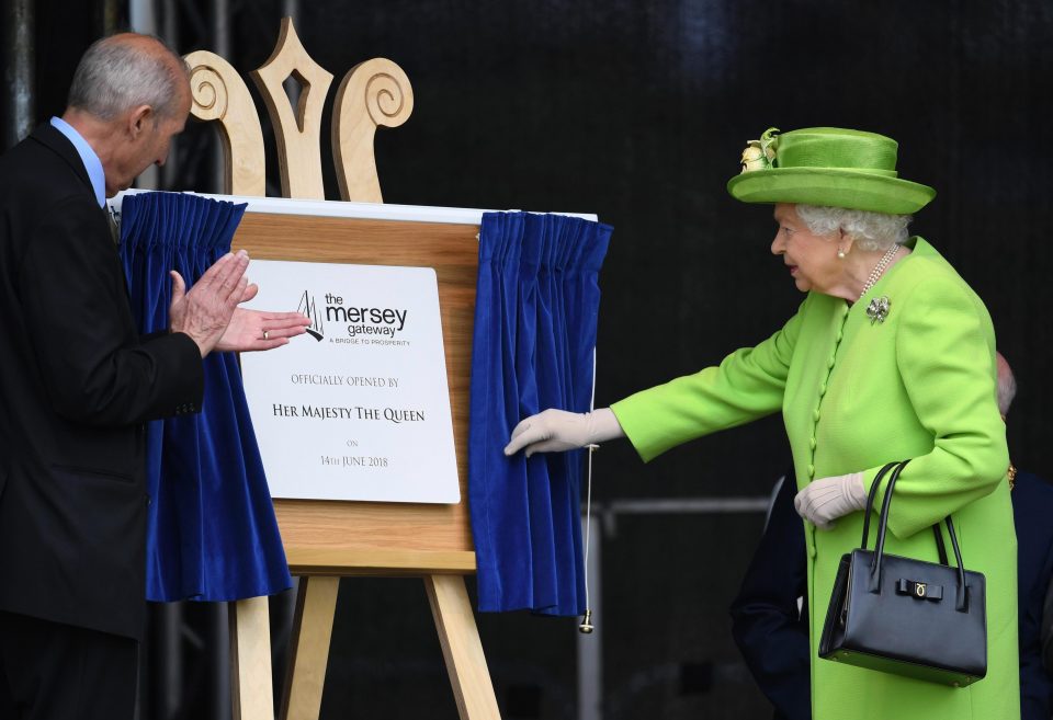  The Queen was involved in the opening of the new Mersey Gateway Bridge, in Widnes