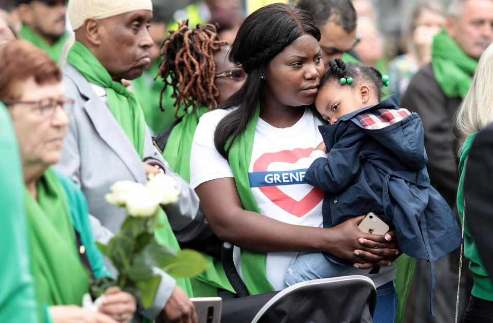  People gathered today at Grenfell Tower to pay their respects to the 72 people who died in the blaze